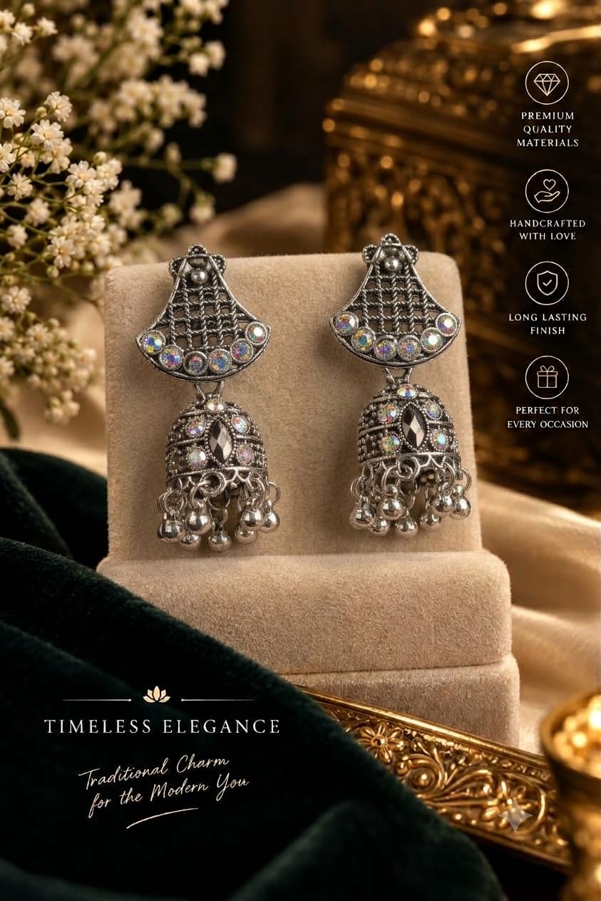 Noor Traditional Jhumka (12 Pair)