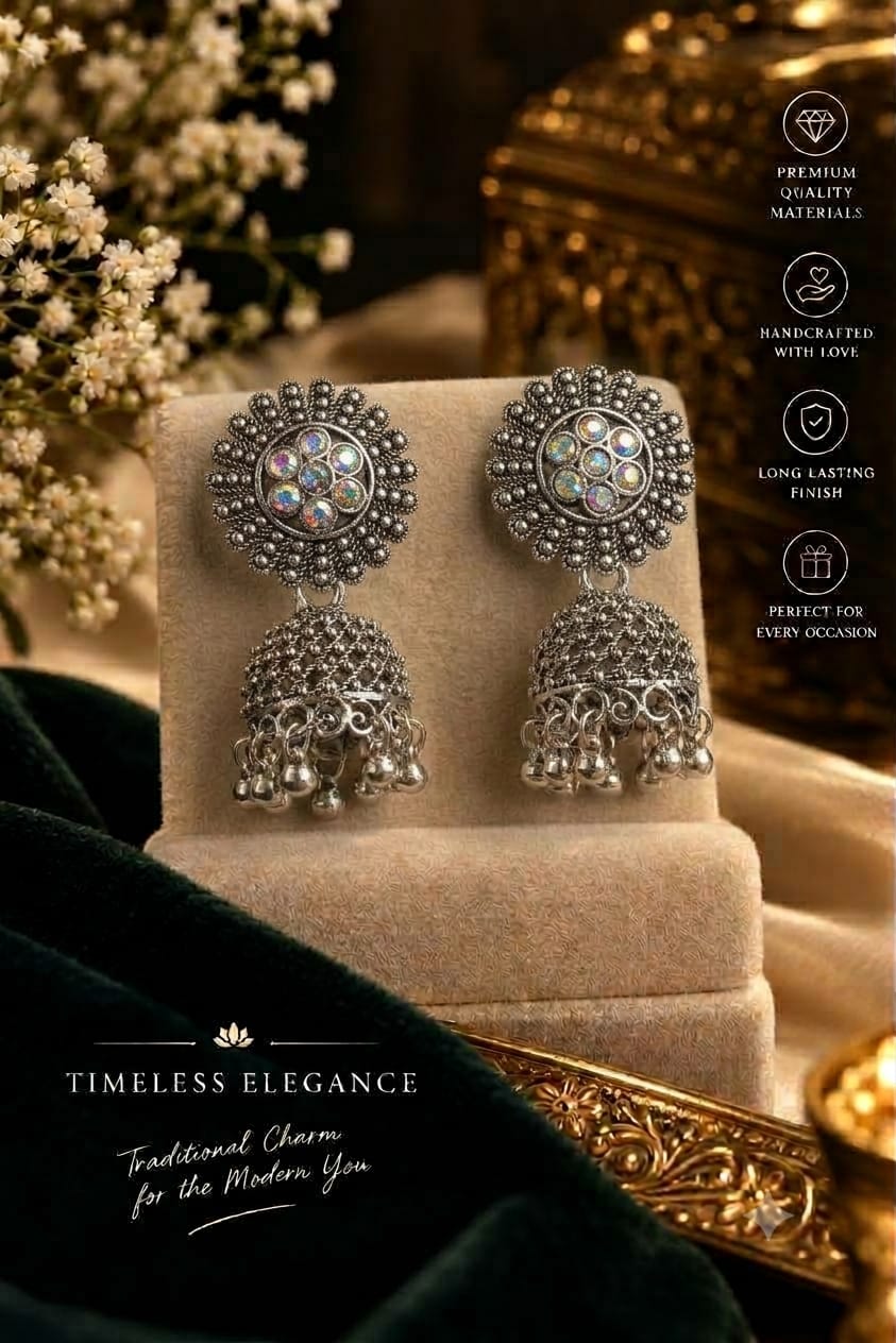 Noor Traditional Jhumka (12 Pair)
