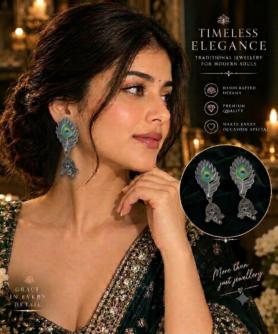 Noor Traditional Jhumka (12 Pair)