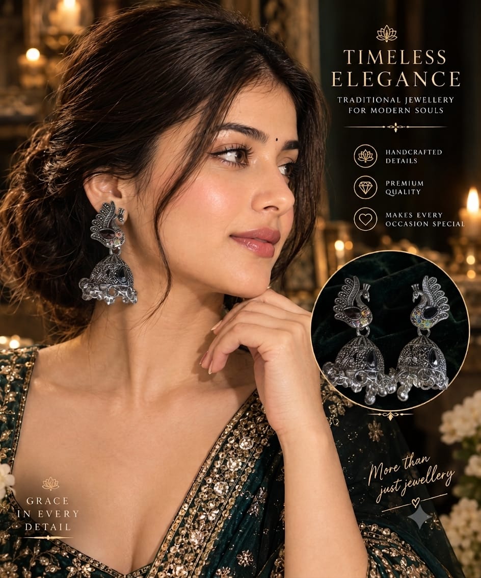 Noor Traditional Jhumka (12 Pair)