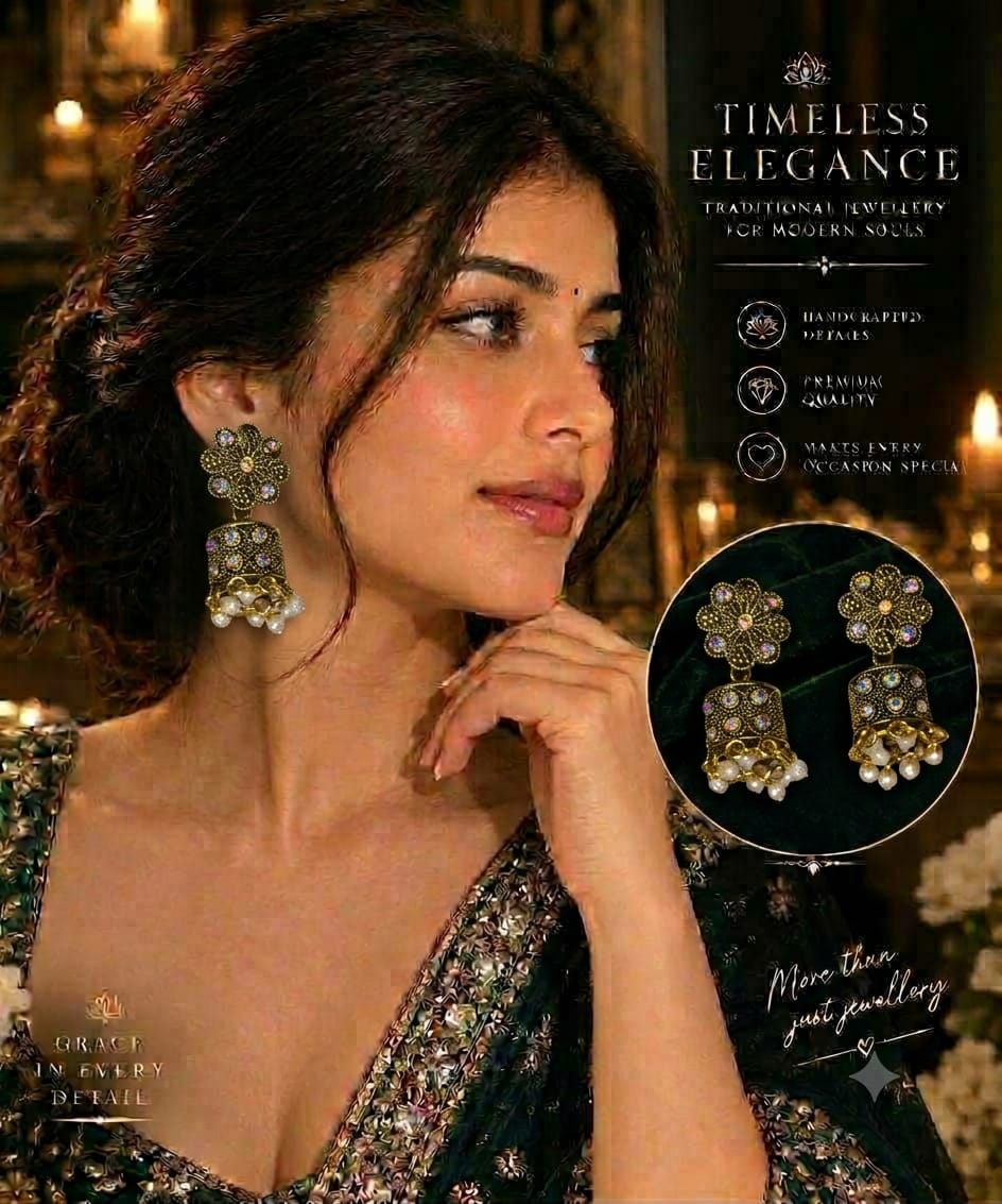 Noor Traditional Jhumka (12 Pair)