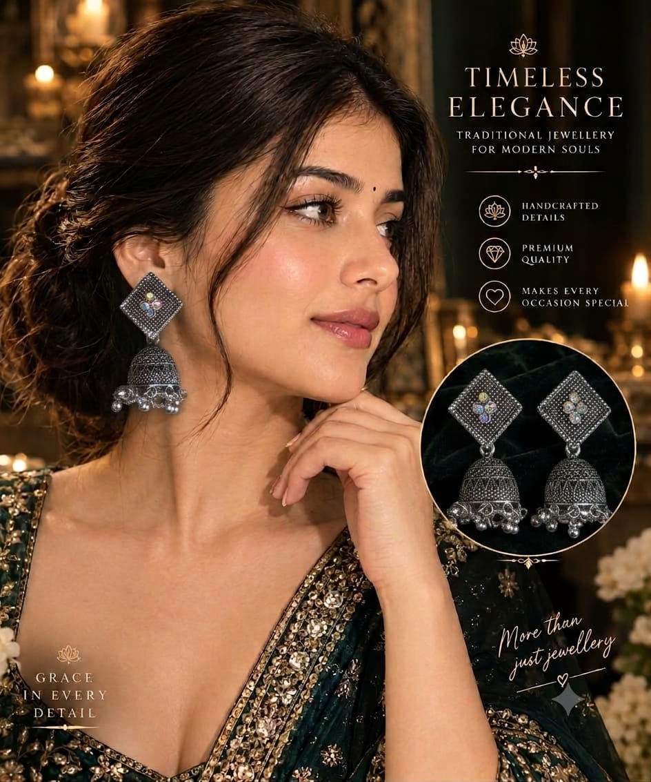 Noor Traditional Jhumka (12 Pair)